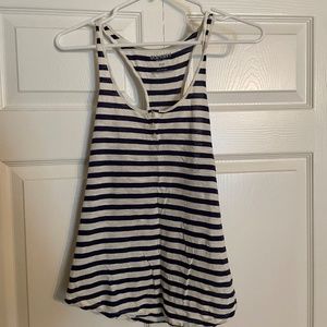 Old navy blue striped tank S